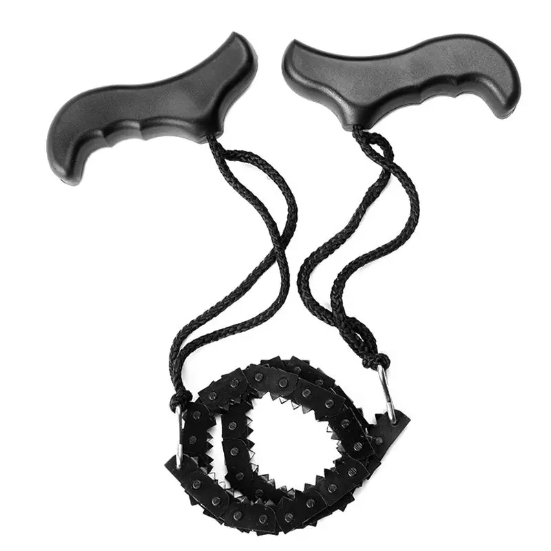 

New Camping Hiking Emergency Survival Hand Tool Gear Pocket Chain Saw Chain Saw Foldable Outdoor Handle Saws