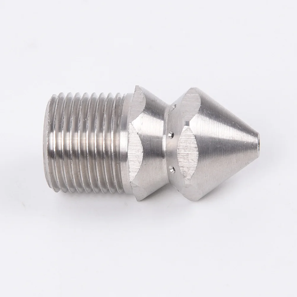 

250bar Stainless Steel High Pressure Pipe Drainer Sewer Cleaning Dredging Nozzle