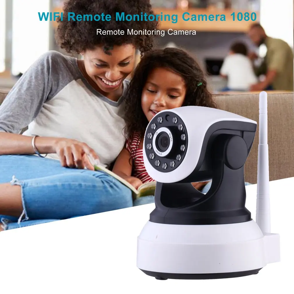 

Wireless Surveillance Camera HD 1080P WiFi Home Security IP Camera Night Vision CCTV Camera Baby Monitor Two-way Audio IR Remote