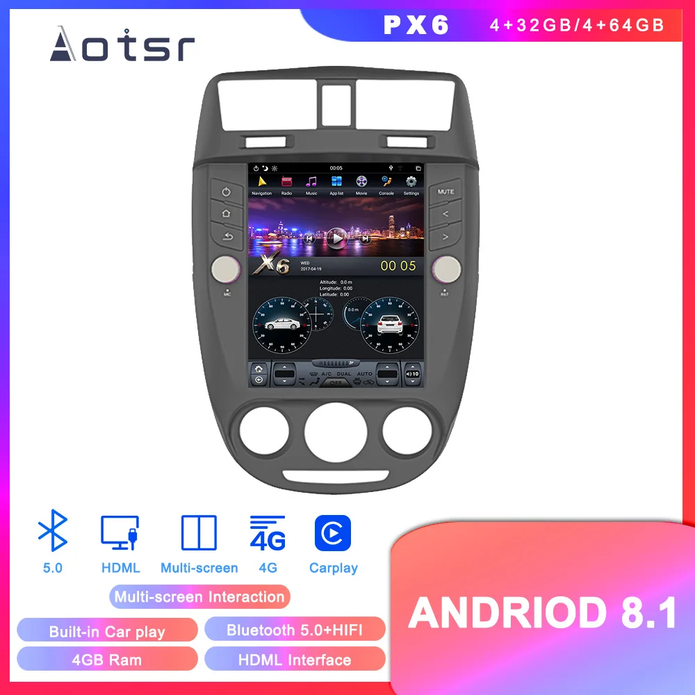 Best Android 8.1 Vertical screen Tesla style GPS Navigation For Buick Excelle 2008-2015 Auto Radio Stereo Multimedia Player Recorder 0