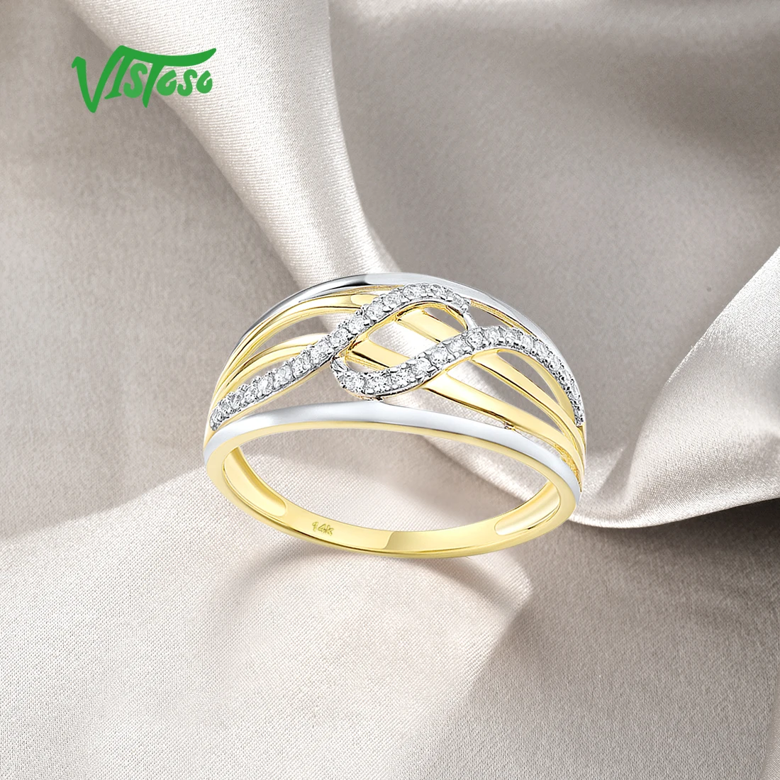 Sarvada Jewels Anniversary Women''s Diamond Rings Yellow Gold, Packaging  Type: Box, Size: Free Size at Rs 21920 in Surat