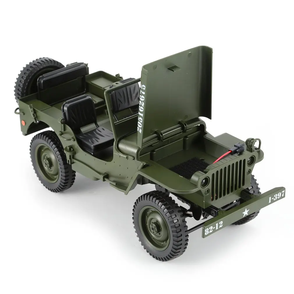 C606 1:10 RC Автомобиль 2,4G 4WD светильник-трансформер с дистанционным управлением джип четыре колеса внедорожный военный альпинистский автомобиль игрушка детский подарок