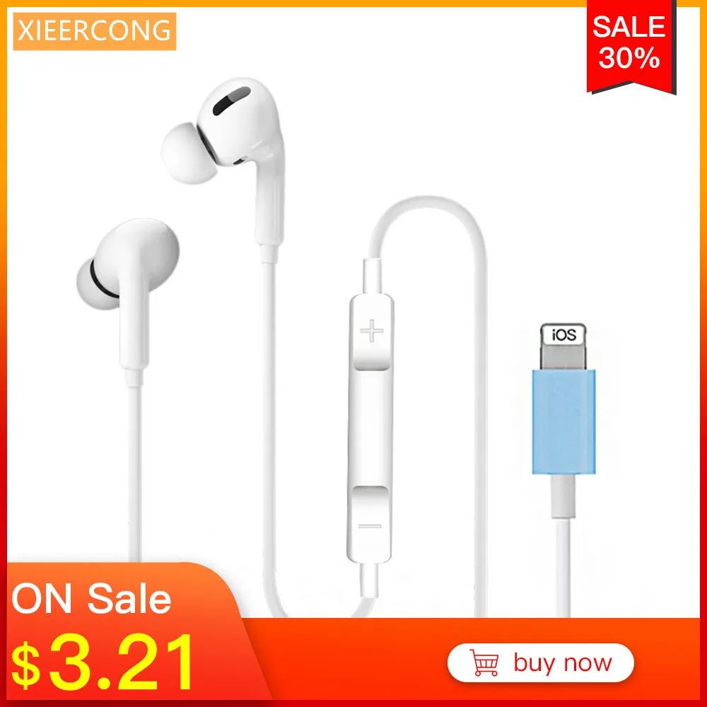 In Ear Stereo Earphone For Apple Iphone 7 Headset With Microphone Wired Bluetooth For Iphone 8 7 Plus X Xr Xs Max 10 Earphone Bluetooth Earphones Headphones Aliexpress