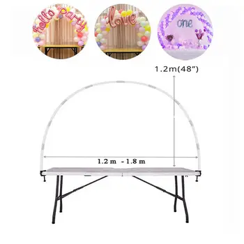 

DIY Balloon Arch Kit Balloons Column Stand with Frame Base Pole Ballons Clips