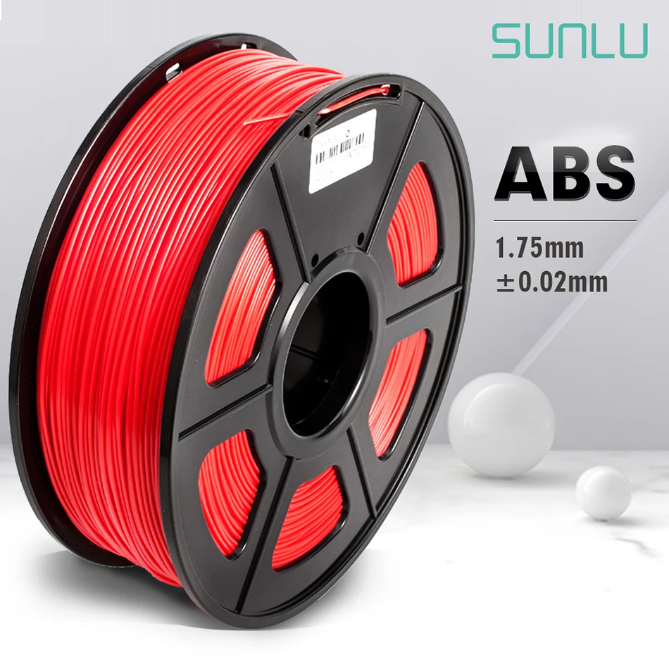 

SUNLU 1.75MM ABS Plastic Filament 1KG ABS Filament For 3D Printer 3d Printing Materials Accuracy Dimmension +/-0.02MM