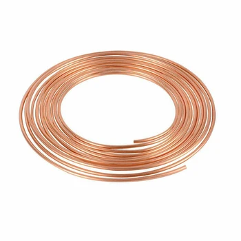 

Hot New 1/4 Inch OD Pipe Auto Replacement Copper Brake Line Tubing Industrial Repair Tool Fittings Car Accessories 25 Foot Coil