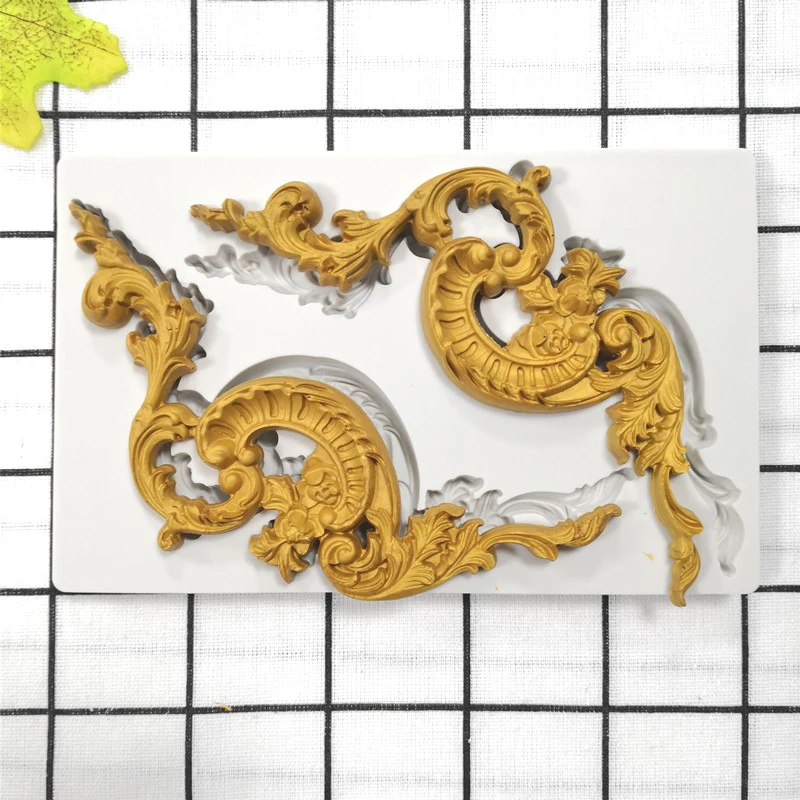 Шоколадный помадка силиконовая форма для помадки DIY выпечки торт кружева украшение инструмент сахарное ремесло цветок Форма для мастики