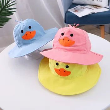 

Baby boy girl hat Cartoon baby big corn hat Korean children's 2020 spring and summer new sun hat baby fisherman bucket hat