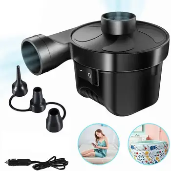 

Electric Air Pump Air Cushion Pump Portable Fast Charge with 3 Nozzles Ac / 12v Dc Air Pump for Outdoor Camping
