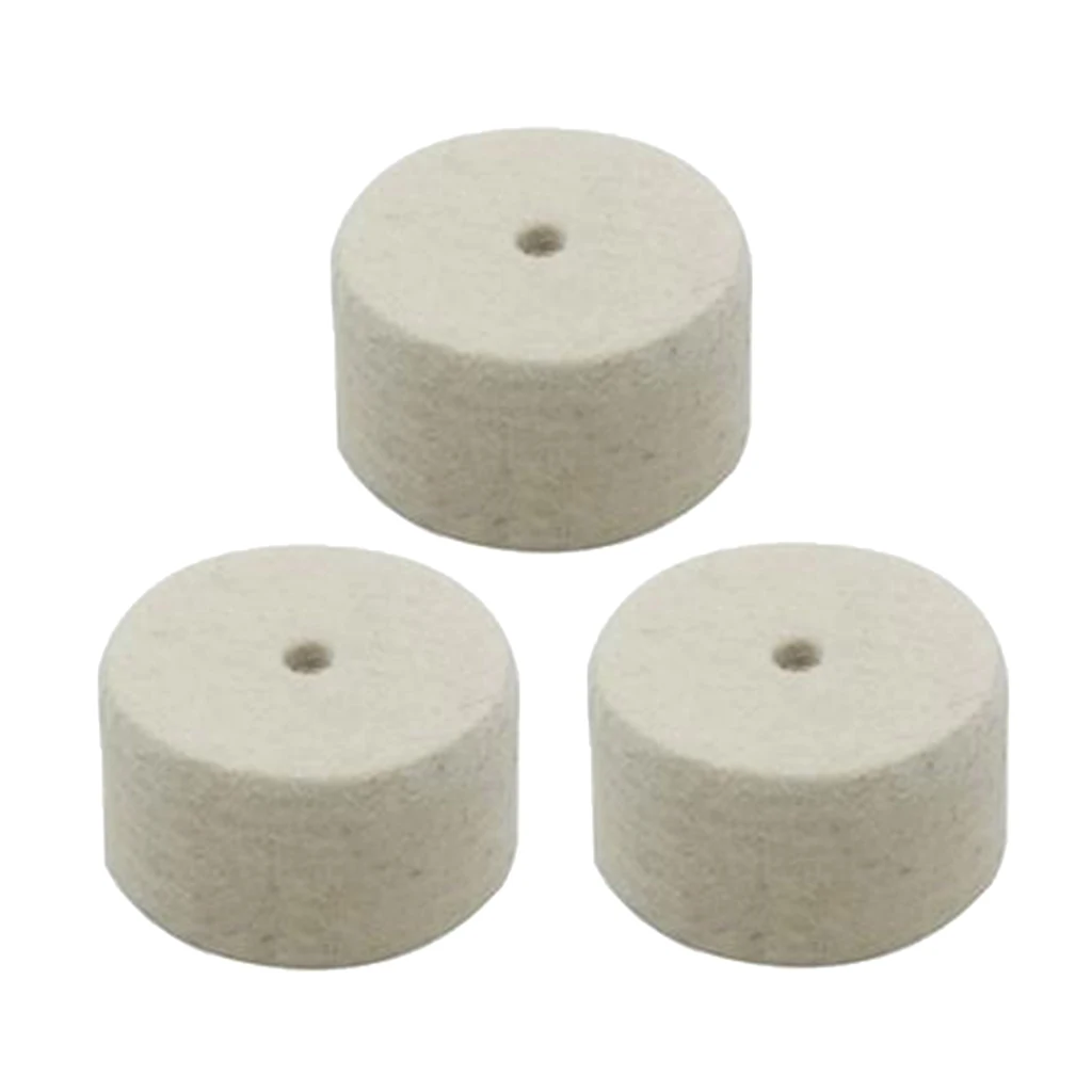 Pack of 3 Wool Drum Set Pedal Beater Hammer Head Felt Pads 1.92 x 1.18 x 0.23inch for Drum-player