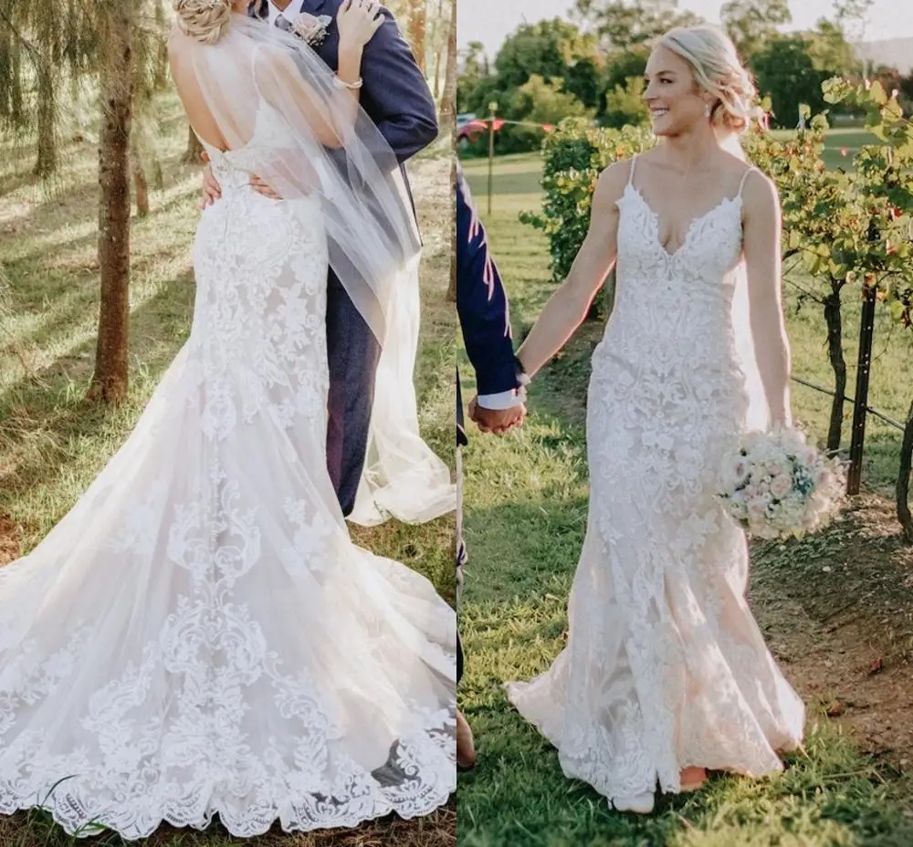 Gorgeous-Mermaid-Wdding-Dresses-2019-Lace-Appliques-Spaghetti-Straps-Open-Back-Bridal-Gowns-Plus-Size-Custom