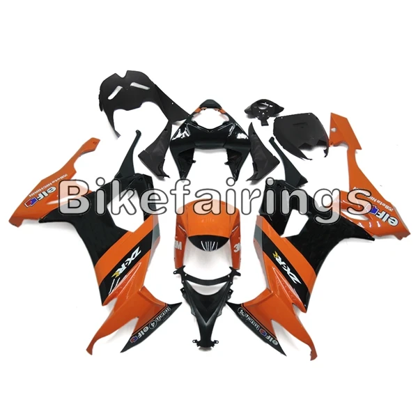 Подходит для Kawasaki ZX10R 2008 2009 2010 ZX-10R 08 09 10 мотоциклы рамы кузова оранжевого и черного цветов капоты