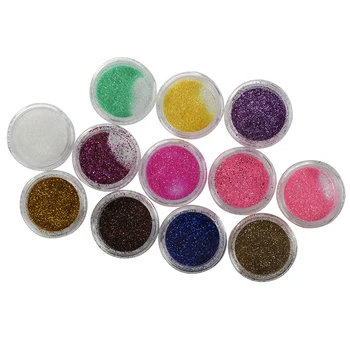 

12 Colors Acrylic Powder Glitter Nail Art Nail Decoration