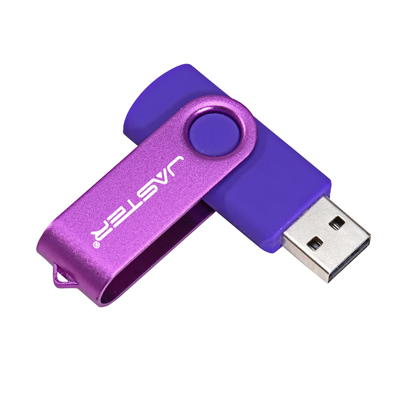 Purple JASTER USB 2,0 бизнес пластиковый USB флеш-накопитель деликатный портативный накопитель 4 ГБ 8 ГБ 16 ГБ 32 ГБ 64 ГБ вращающийся флеш-накопитель u диск - Цвет: Purple