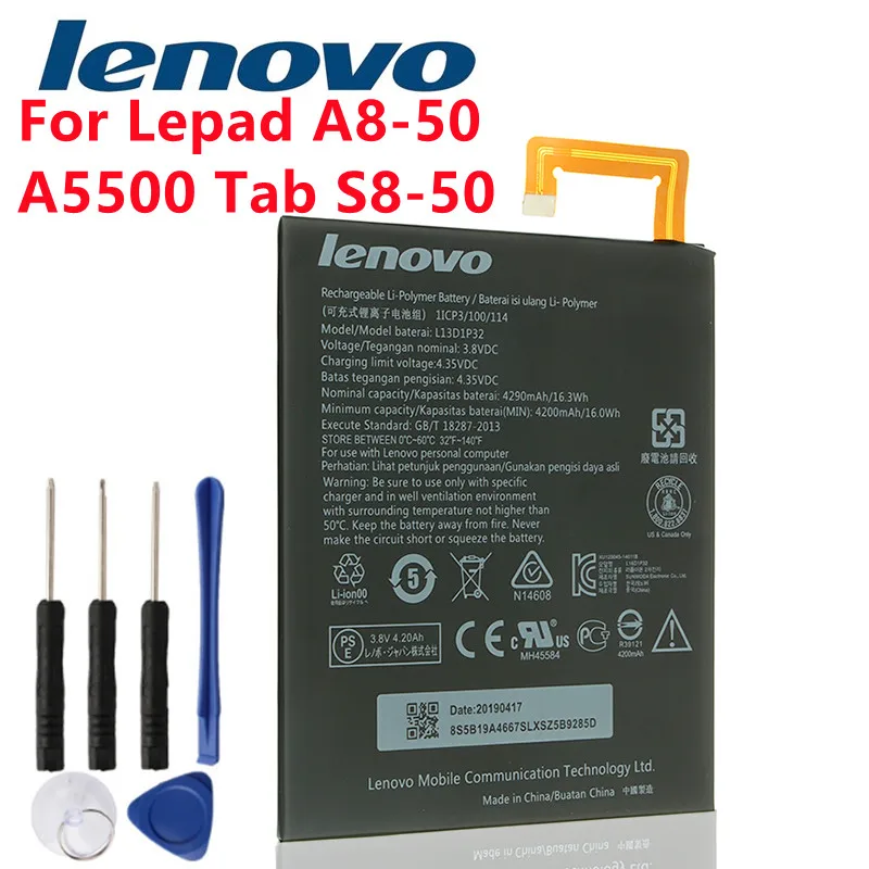Новый Lenovo YOGA TAB S8 S8-50 S8-50L S8-50LC S8-50F 2 A8-50 A5500 A8-50F A8-50LC TAB3 8 TB3-850F TB3-850M планшет L13D1P32