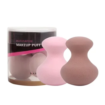 

2PCS Powder puff Facial Cleaning Makeup Pads Face Cleaning Towel Makeup Puff Reusable Comestic Tools Stamp Puff Y