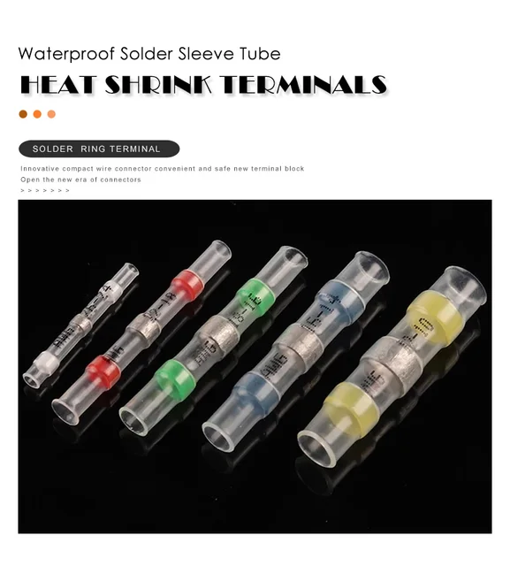 Kit Connettori 250 Pezzi Connettori A Saldare Termorestringenti - Impermeabili, Per Cavi Elettrici, Auto, Barca, Fai Da Te Connettori Cavi Elettrici - Foto 7