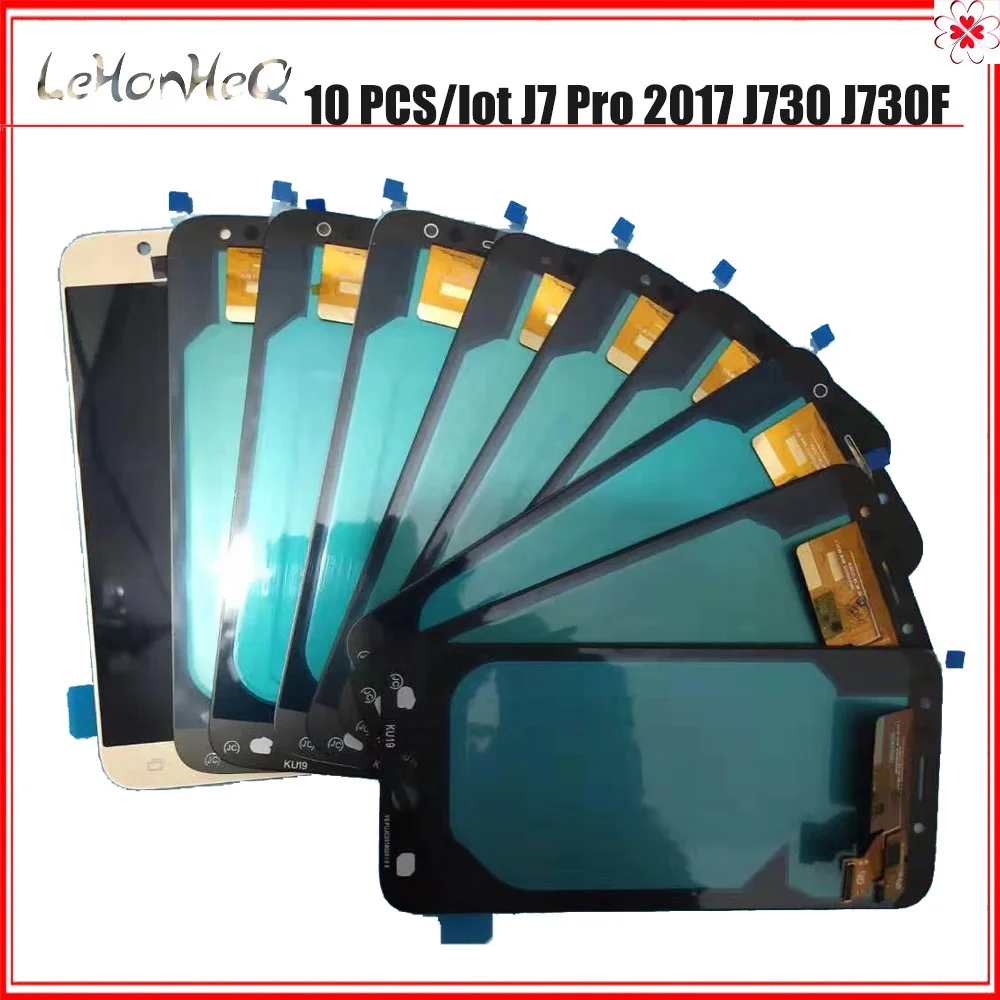 10 шт./лот lcd J730 для samsung Galaxy дисплей кодирующий преобразователь сенсорного экрана