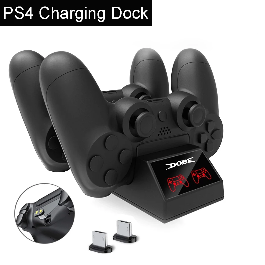 Playstation 4コンソール用の充電器コントローラー,2つの