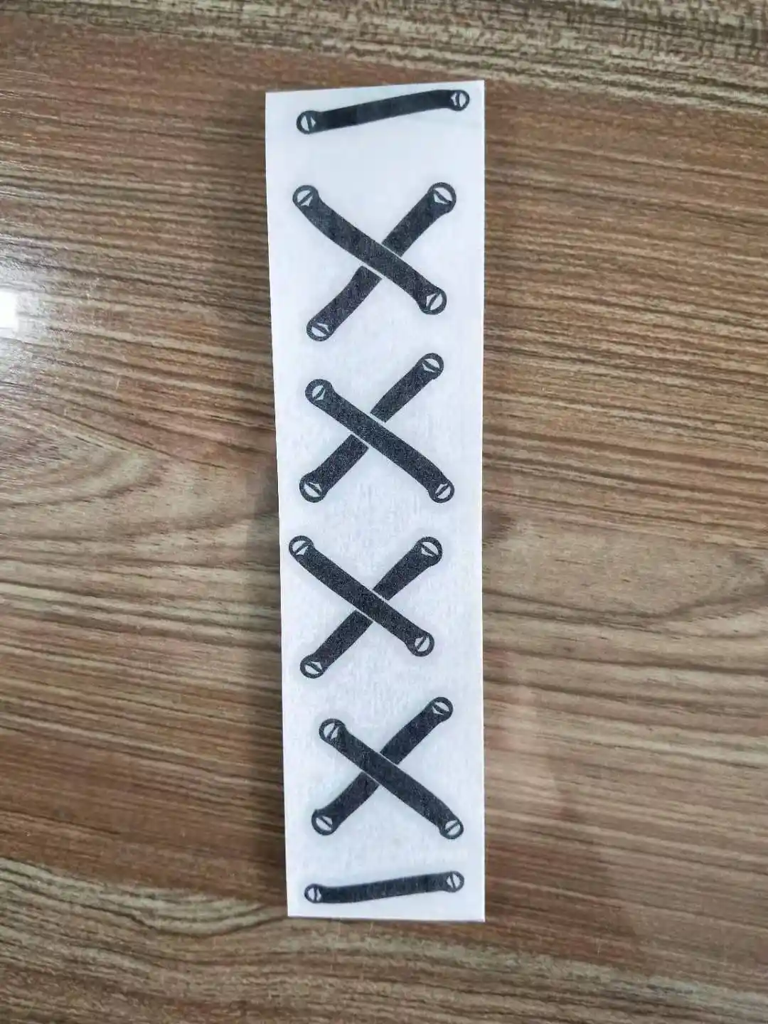 zip tie stitches laces sticker bumper Funny fix JDM race car truck