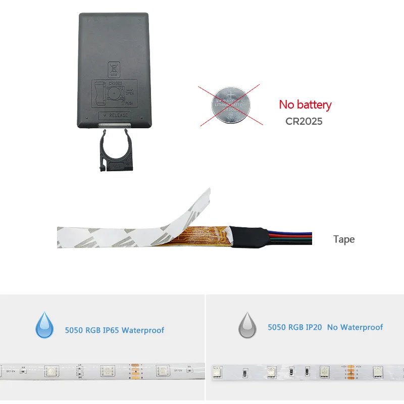5 м 10 15 Водонепроницаемый RGB Светодиодные ленты светильник 5050 Led DC12V гибкая лента