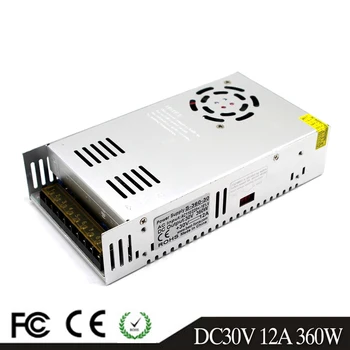

DC Power Supply Switching 30V 12A 360W Driver Transformers 220V 110V AC To DC30V Power Adapter for CNC CCTV Stepper Motors DIY
