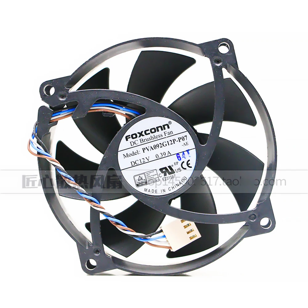 

For Foxconn PVA092G12P-P07 92*92*25mm 12V 0.39A Cooling Fan For HP 625257-001