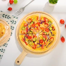 Деревянный поднос для пиццы, круглая жаропрочная посуда для пиццы, разделочная доска, тарелка для пиццы, торта, лопата для выпечки, кондитерский инструмент для пиццы, кухонные инструменты