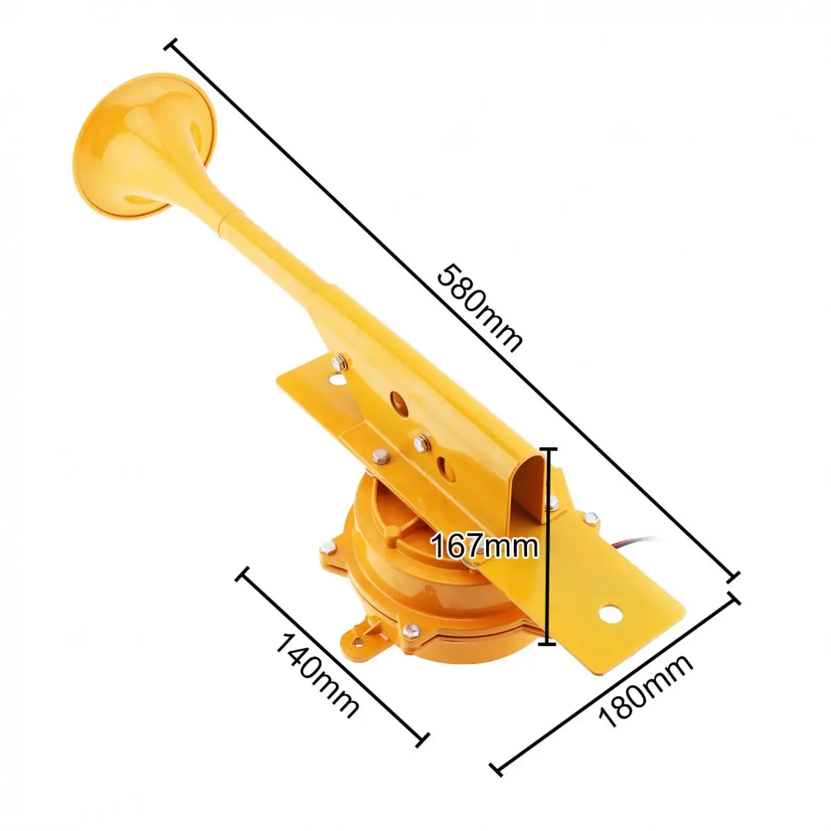 US $116.04 12v 24v 1280db Super Loud Aviation Aluminum Train Track Horn No Need Compressor Car Trumpet For Truck Boat Train Lorry Vehicle