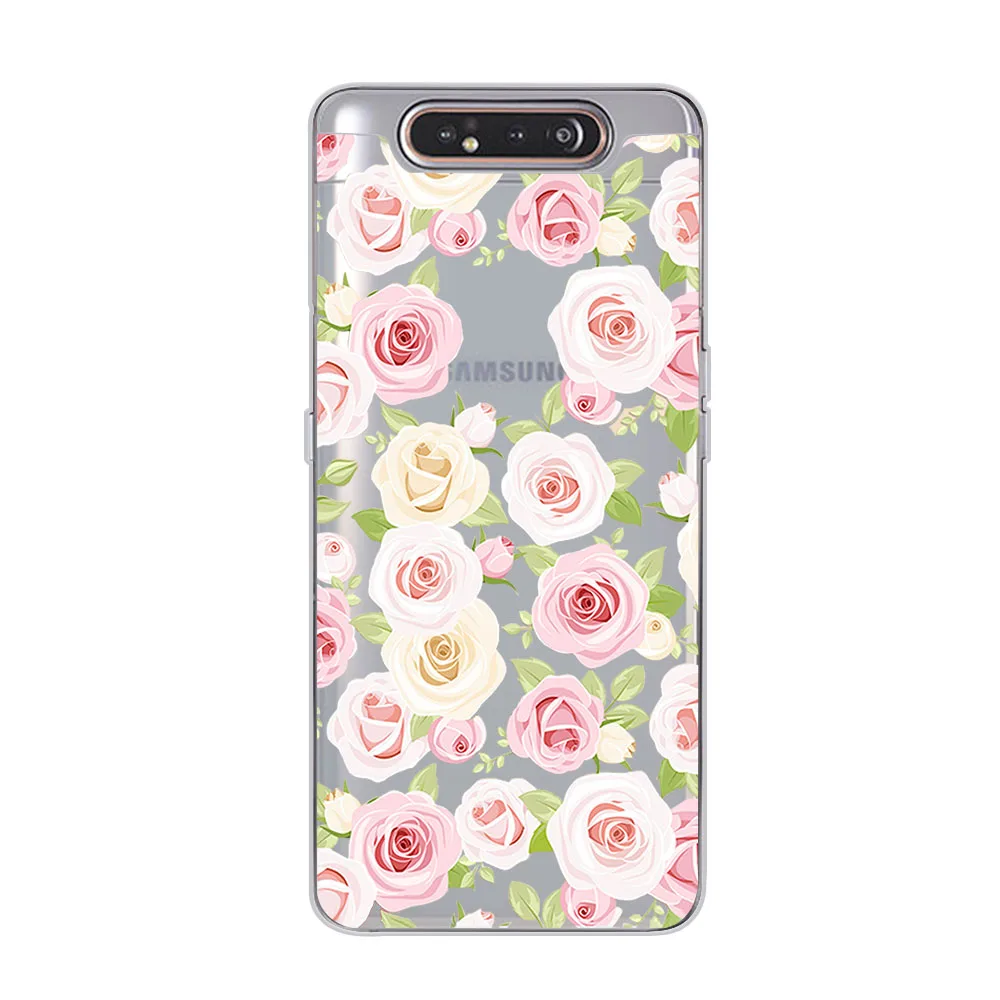 Ciciber цветок сливы чехлы для телефонов samsung Galaxy A50 A70 A10 A80 A40 A30 A20 A60 A20e Мягкий силиконовый чехол из ТПУ - Цвет: 13