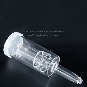 

One-Way Air Lock Brewing Barrel Exhaust Valve Fermentation Wine Beer Making Water Sealed Check Valve Three-Piece Airlock