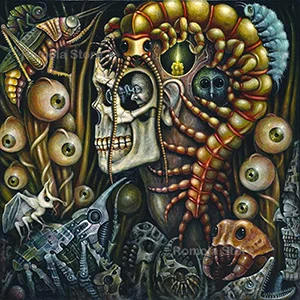 It horror movie& skulls Full square / round drill 5D diamond painting DIY embroidery cross-stitch mosaic gifts home decoration - Цвет: AE2223