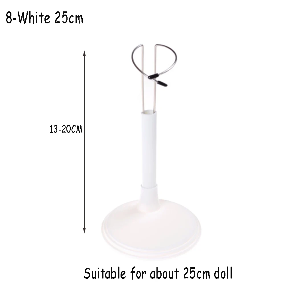 Cute Adjustable Metal White/Black Doll Dummy Puppet Wrist Stand Holder Bracket Support Dollhouse Accessory Toy Display Kid Gift 9