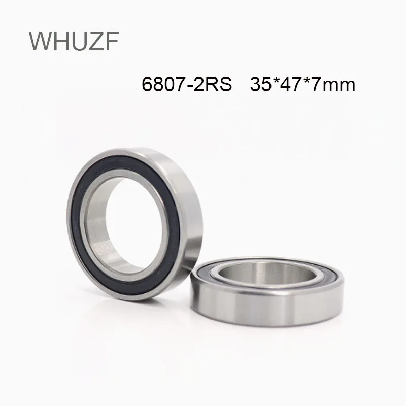 WHUZF Free Shipping 6807-2RS Bearing ABEC-1 5/10/20PCS 35x47x7 mm Thin Section 6807 2RS Ball Bearings 6807RS 61807 RS | Обустройство