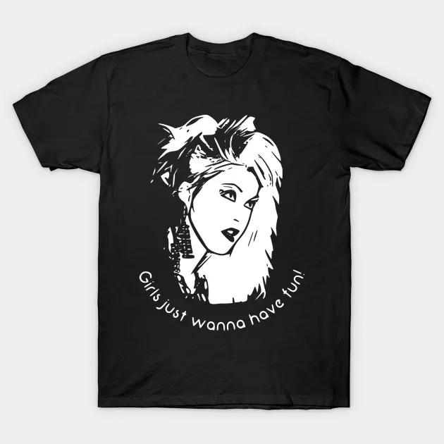 Мужская футболка Cyndi Lauper Girls Just Wanna Have Fun sarahstardust71 женская | одежда