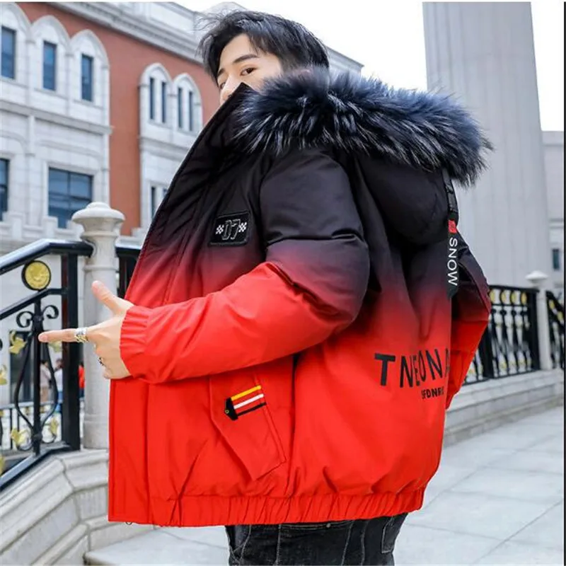 

2019 Men Winter Long Parkas Cotton Padded Jackets Coats Jackets Men's Casual Fashion Slim Fit Coat