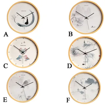 

Clock Watch Wall Clocks Silent Wooden Home Decoration Living Fashion Creative Room Desk Ornament Concise Styles