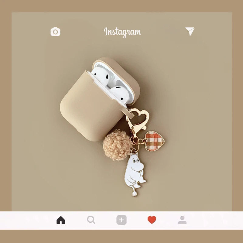 Модный мультяшный чехол для наушников Airpods 2 защитный Bluetooth аксессуары