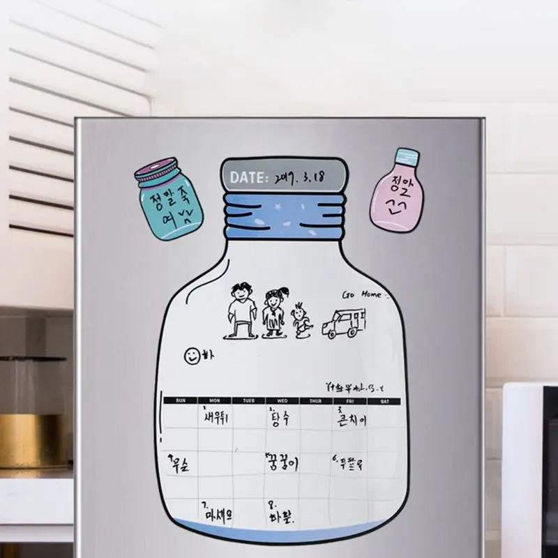 Мягкий Магнитный Магнит для доски стирается доска Рисование меню холодильника с ручками