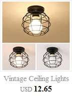 Modern Industrial Vintage Cage Pendant Light iron retro LED Ball Pendant Light corridor aisle porch balcony ceiling lamp for E27