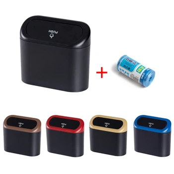 

Car Trash Can Fit for BMW/Honda/Toyota/Hyundai/VW/Kia/Nissan Free garbage bags Multi-purpose Trash bin