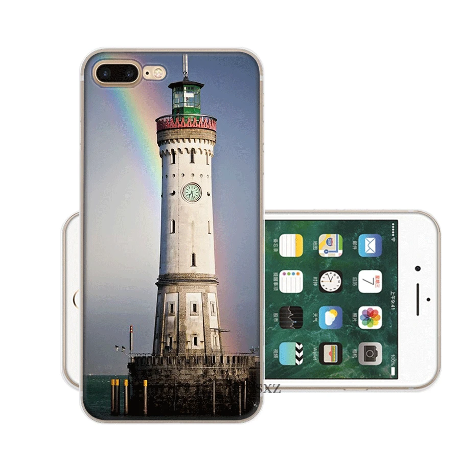 Чехол для мобильного телефона iPhone Apple XR X XS Max 6 6s 7 8 P Lus 5 5S SE Shell Lighthouse защита Мода - Цвет: H9