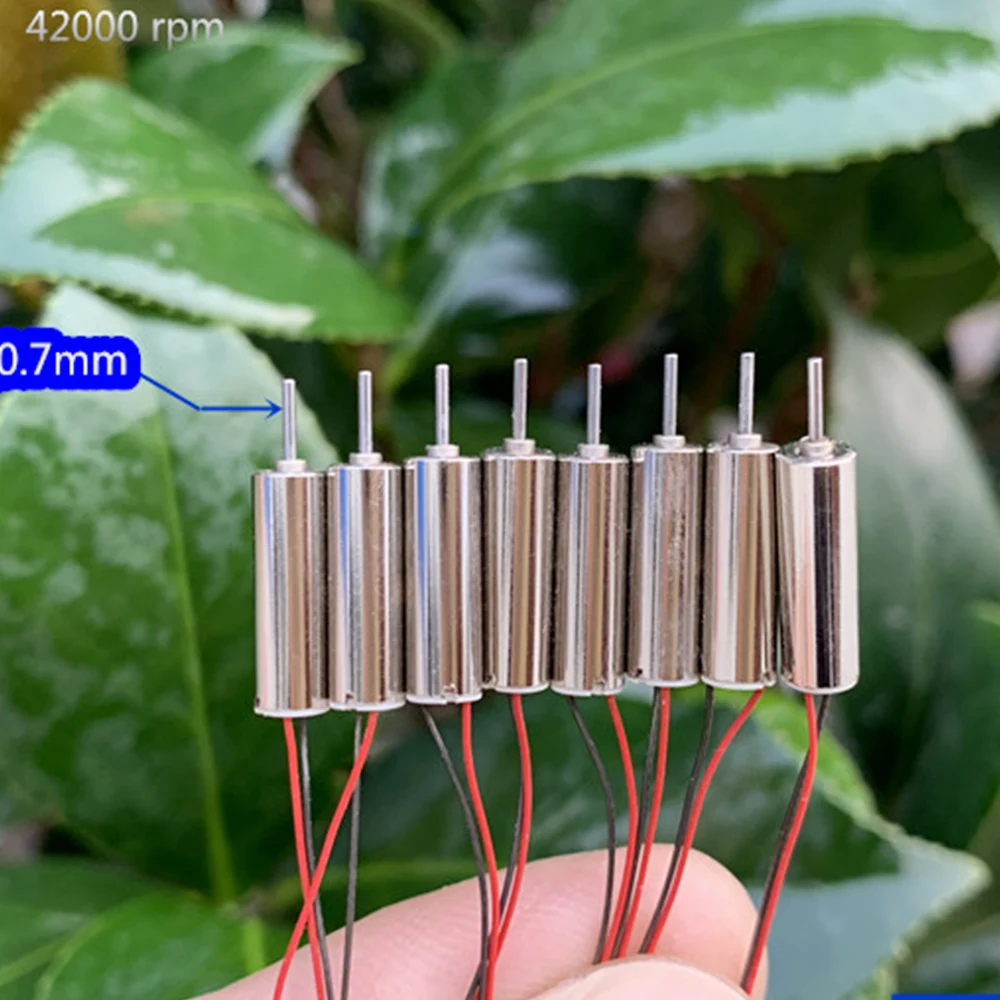DC 3 7 В 412 Бескаркасный мотор 4*12 мм 0 вал NdFeB DIY R/C Дрон игрушки Квадрокоптер вертолет