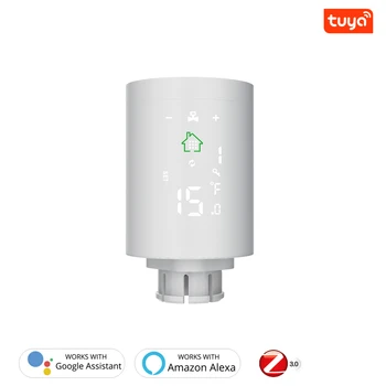 

Tuya Smart Radiator Actuator Programmable Thermostatic Radiator ZigBee Wifi Valve Temperature Controller Voice Control Via Alexa