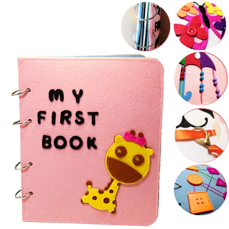 

DIY Craft Kits Quiet Books Funny Traffic Theme Cloth Book Toys Mommy Sewing Felt Kit Vehicle Picture Book My First Book For Baby