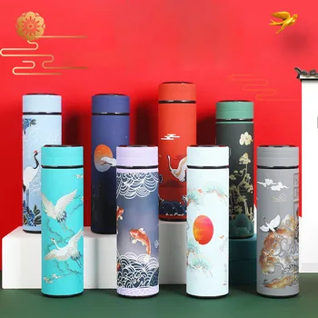

ZOOOBE New Design 304 Stainless Steel Milk Tumblers Vacuum Flask with Filter Water Bottle Thermos Drinking Coffee Mug Thermocup