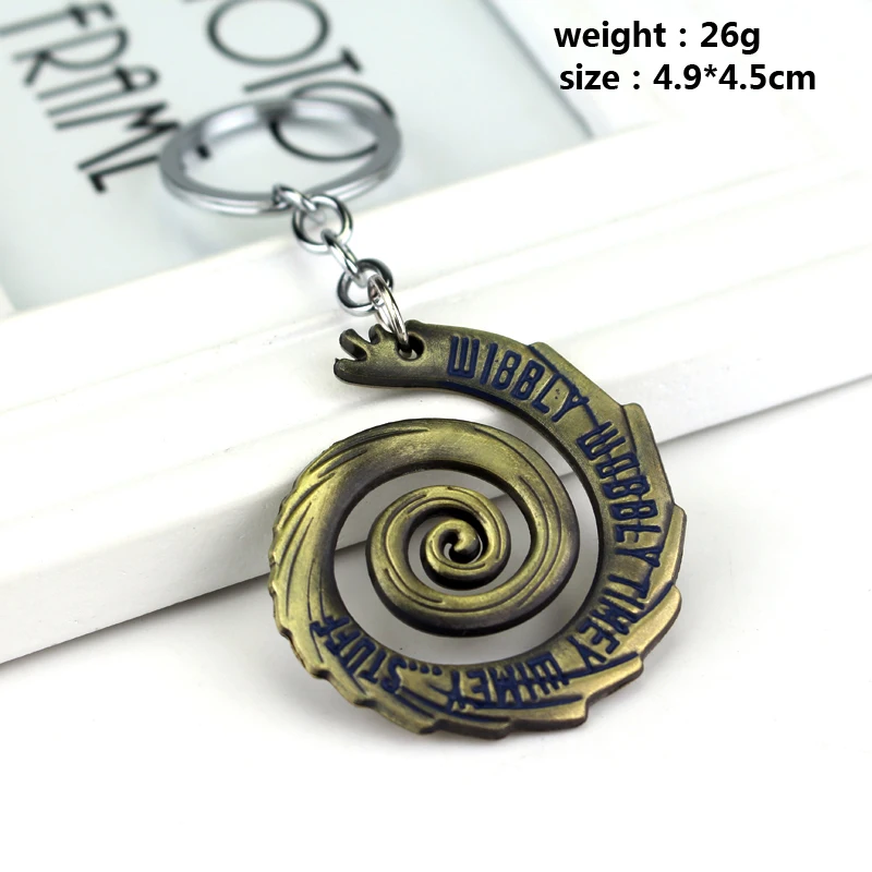 popular moive style keychain Doctor Who logo Metal lobster shape pendant key ring for man women car bag accessaries small gift