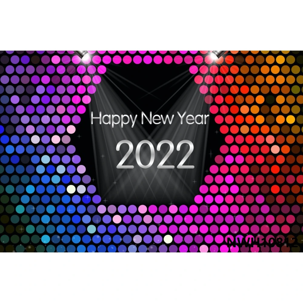 

Nitree 2022 с новым годом фон Рождество фейерверк мигающий киберпанк фотография фон винил мобильный телефон