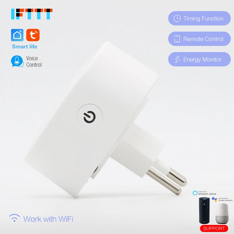 16А Швейцарский Wi-Fi Smart CH Plug power Monitor умная розетка Беспроводная розетка Голосовое управление работа с Alexa Google home IFTTT