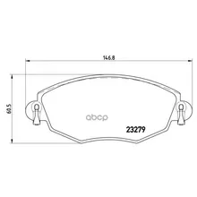 Колодки Тормозные Передние Brembo P24060 Brembo арт. P24060